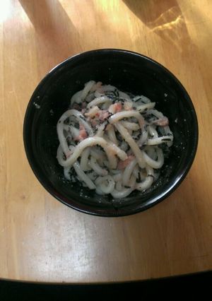 超簡単！5分でコクうま♪明太子うどん。-レシピのメイン写真