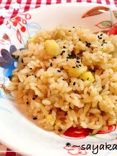 簡単!さつまいもで美味しい!炊き込みご飯-レシピのメイン写真