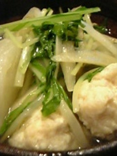 水菜と鶏つくねのスープ-レシピのメイン写真