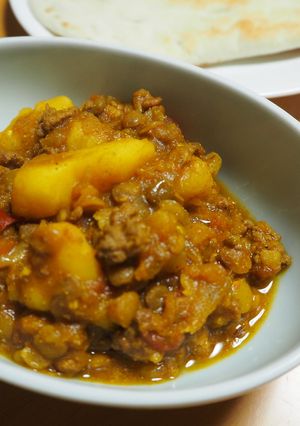 ルー無し簡単！−挽肉レンズ豆カレー-レシピのメイン写真
