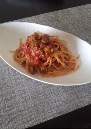 オリーブとケッパーのパスタ-レシピのメイン写真