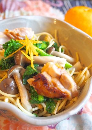 ゆず香る〜♬だし醤油パスタ-レシピのメイン写真