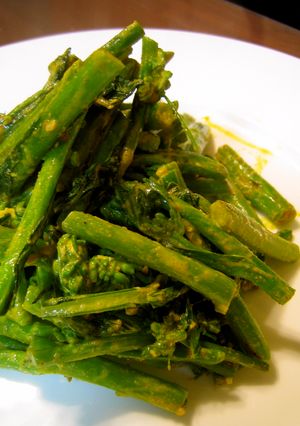 アスパラ菜のカレー炒め-レシピのメイン写真