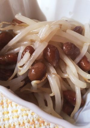 【簡単つまみ】【ヘルシー】もやし納豆-レシピのメイン写真