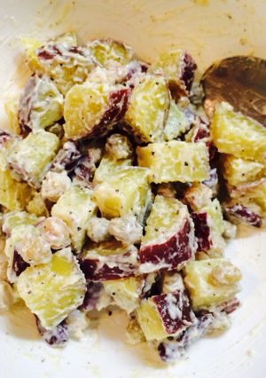食物繊維たっぷり！さつまいもと豆のサラダ-レシピのメイン写真