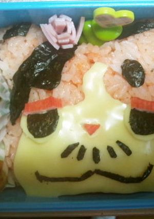 妖怪ウオッチ【マスターニャーダ】キャラ弁-レシピのメイン写真