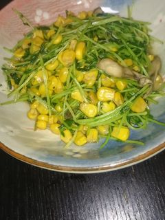 ☆簡単♪豆苗とコーンのバター醤油炒め☆-レシピのメイン写真