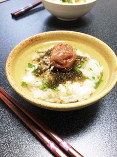 簡単!さっぱり梅茶漬け-レシピのメイン写真