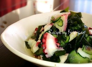 ✽定番副菜♡たこと胡瓜とわかめの酢の物-レシピのメイン写真