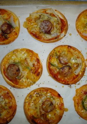 クリスピー好きなら？餃子の皮ピザ-レシピのメイン写真