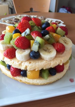 パンケーキで☆２歳のバースデーケーキ-レシピのメイン写真