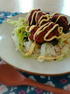 ランチに♡からあげリメイク丼-レシピのメイン写真