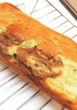 バナナマーブルパウンドケーキ-レシピのメイン写真