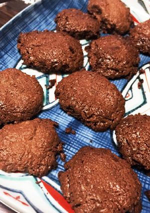 分離チョコの始末に！焼きチョコクッキー-レシピのメイン写真