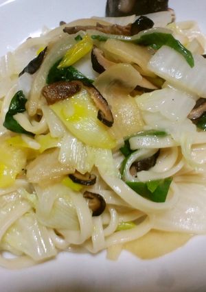 だしがら椎茸で焼うどん-レシピのメイン写真