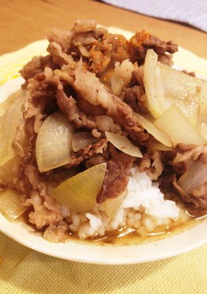 はまります♡「にんにく風味の牛丼」-レシピのメイン写真