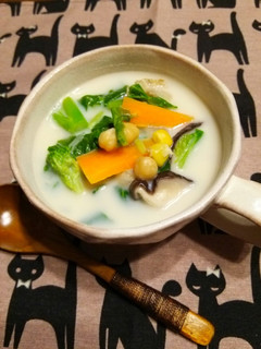 野菜たっぷり!ミルク☆コンソメスープ♪-レシピのメイン写真