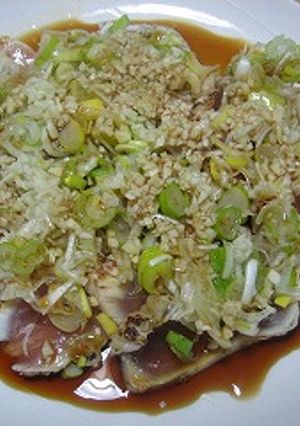 ﾆﾝﾆｸたっぷり～マグロのたたき♪-レシピのメイン写真