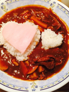 バレンタインに☆ハートのハヤシライス-レシピのメイン写真