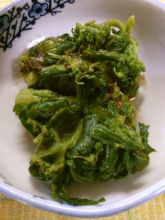 超簡単! 副菜に 菜の花の おかか和え-レシピのメイン写真