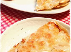餃子の皮で豚肉チーズミルフィーユガレット-レシピのメイン写真