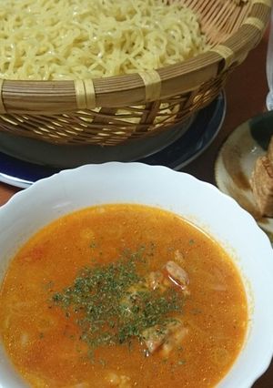 男めし！トマトと胡麻のつけ麺(ラーメン)-レシピのメイン写真