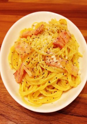 普通のカルボナーラ-レシピのメイン写真