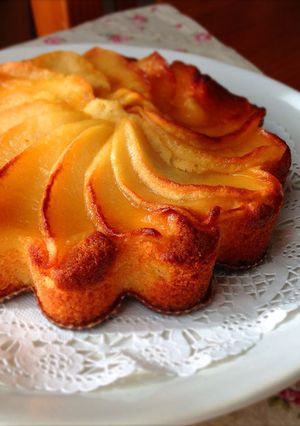 りんごとはちみつのお花パウンドケーキ-レシピのメイン写真