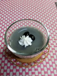 牛乳&黒豆煮汁のかんてんデザート-レシピのメイン写真