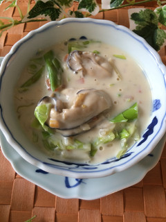 豆乳で♪甘みたっぷり牡蠣のクリーム煮-レシピのメイン写真