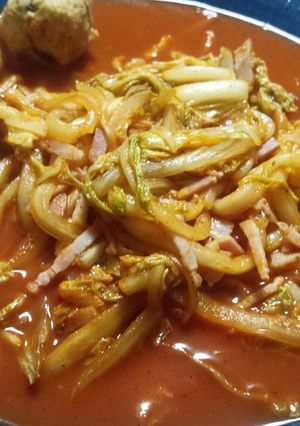 白菜のトマトパスタ風-レシピのメイン写真