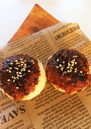 ☆あまから☆田楽味噌の焼きおにぎり♪-レシピのメイン写真