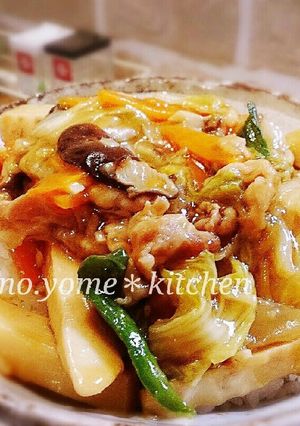 簡単♬ 冷蔵庫にある野菜de中華丼のあん-レシピのメイン写真