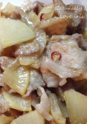 * 豚バラ肉＆大根のPiri辛炒め *-レシピのメイン写真