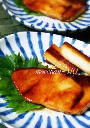 ブリ(鰤)の照り焼き＊ネギも美味しい♪-レシピのメイン写真