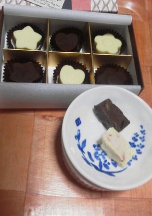 蕩ける2層のチョコレート-レシピのメイン写真