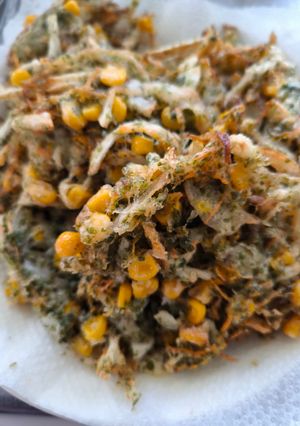 新玉菊芋あおさのかき揚げ-レシピのメイン写真
