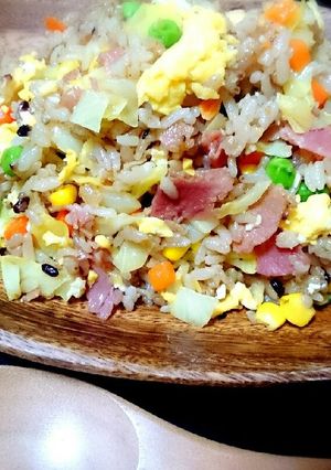 余った生ハムとキャベツのチャーハン-レシピのメイン写真