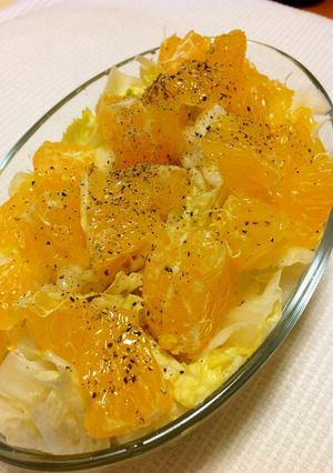 白菜と伊予柑の爽やか♪フルーツサラダ-レシピのメイン写真