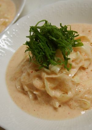 明太クリームパスタ～大根パスタ～-レシピのメイン写真
