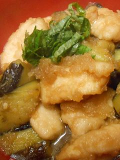 鶏とナスの甘辛みぞれ煮-レシピのメイン写真