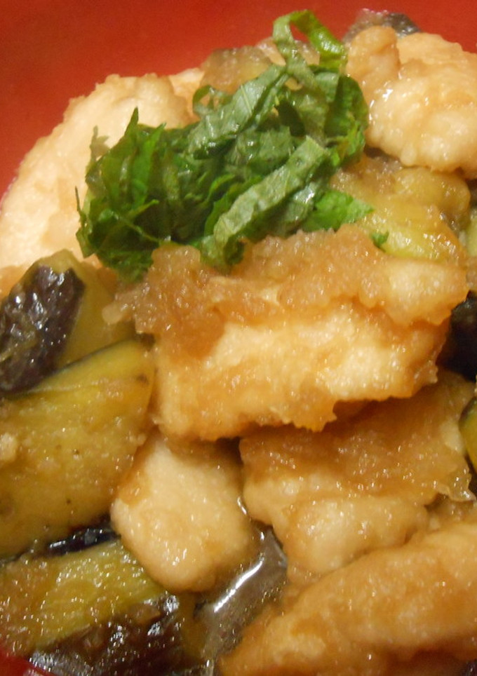 鶏とナスの甘辛みぞれ煮-レシピのメイン写真