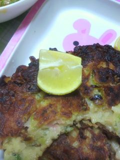 お好み焼きにレモン!-レシピのメイン写真