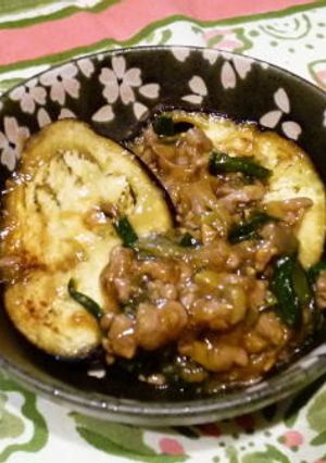 米茄子の肉みそあんかけ-レシピのメイン写真