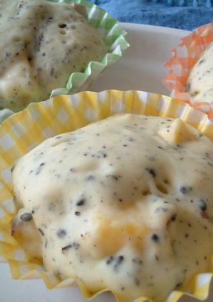 レンジで♪黒ゴマさつまいも蒸しパン-レシピのメイン写真
