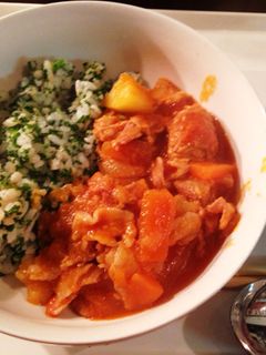 豚バラと野菜のトマト煮(パセリライス添)-レシピのメイン写真