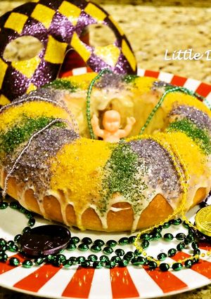 本場のキングケーキ　マルディグラのお祭り-レシピのメイン写真