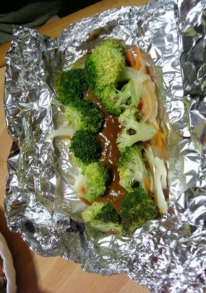 鮭のゴマ味噌ホイル焼き-レシピのメイン写真