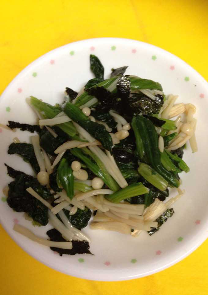 ほうれん草とえのき和え(お弁当の緑)-レシピのメイン写真