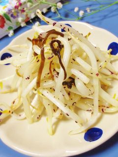 簡単☆お弁当にも♪もやしのごまゆかり和え-レシピのメイン写真